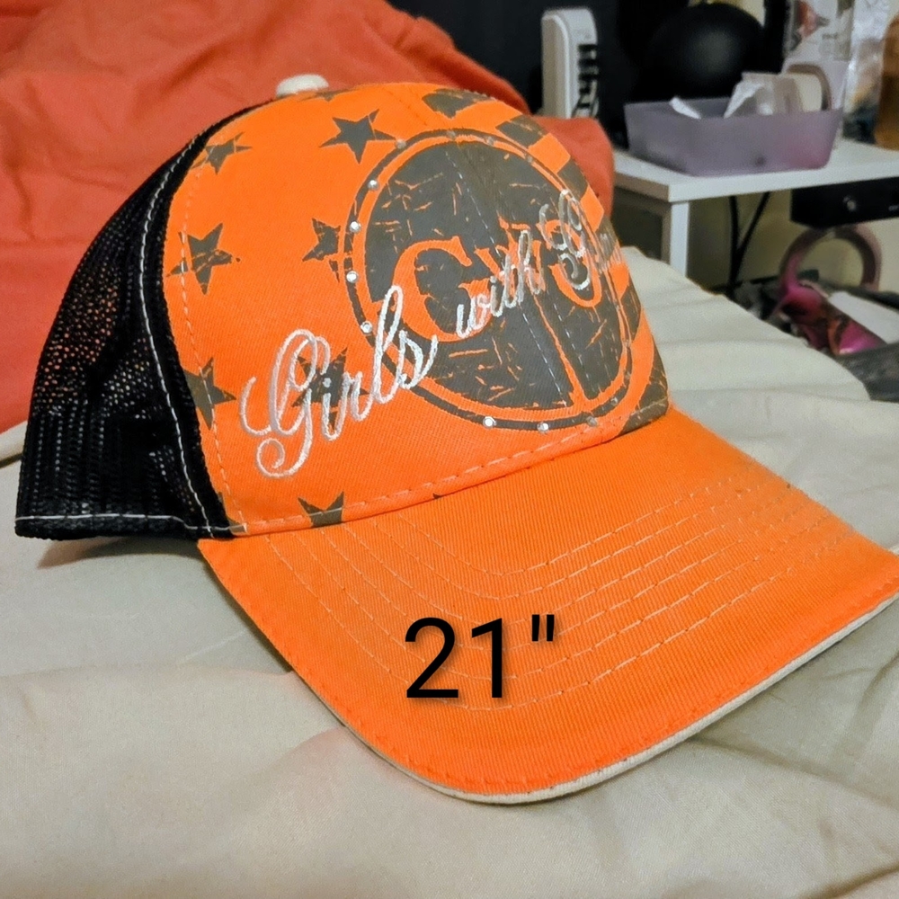Orange and Black Trucker Hat